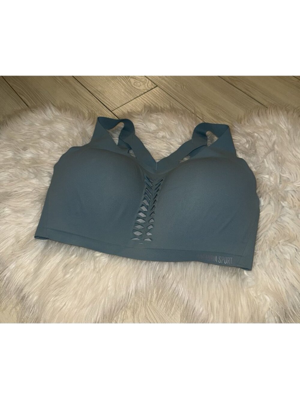 Victorias Secret Victoria Sport Angel Max Sports Bra Wire Free Womens 38DDD Teal